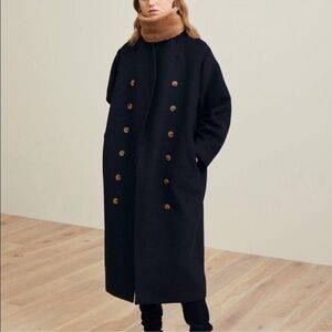 Toteme Wool Coat- Black (size small)